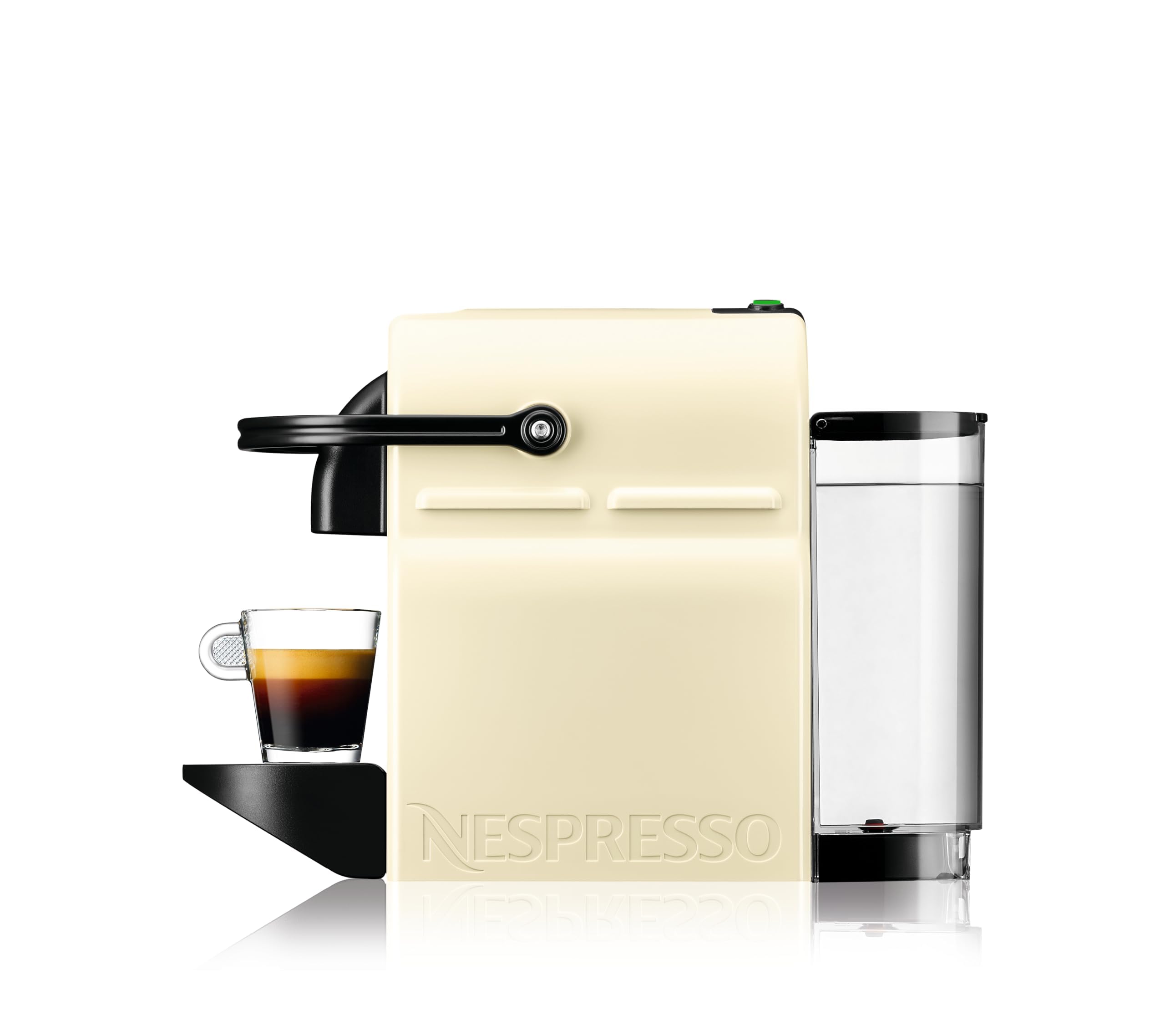 Nespresso Inissia Crème Vanille – Machine à Café 19 Bars + Kit de Bienvenue EN80.CW