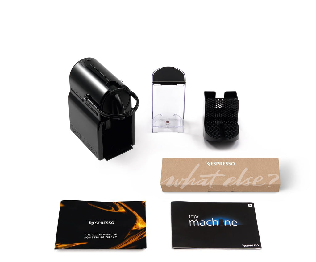 Nespresso Inissia Noire – Machine à Café 19 Bars + Kit de Bienvenue EN80.B