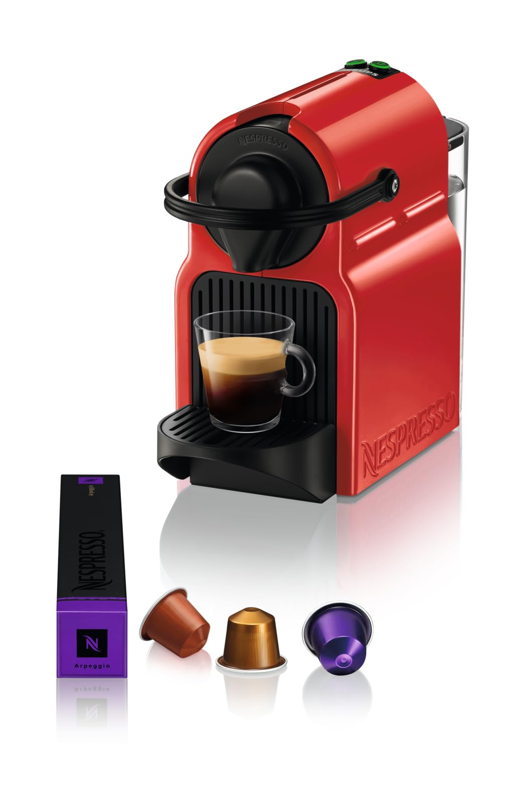 Nespresso Inissia Rouge – Machine à Café Expresso Design Épuré YY5506FD