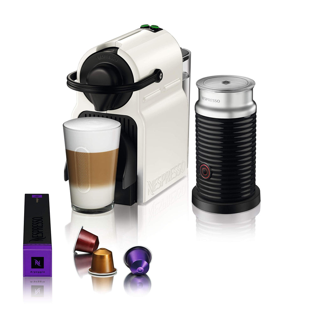 Nespresso Inissia & Aeroccino – Pack Machine à Café Capsules + Mousseur à Lait